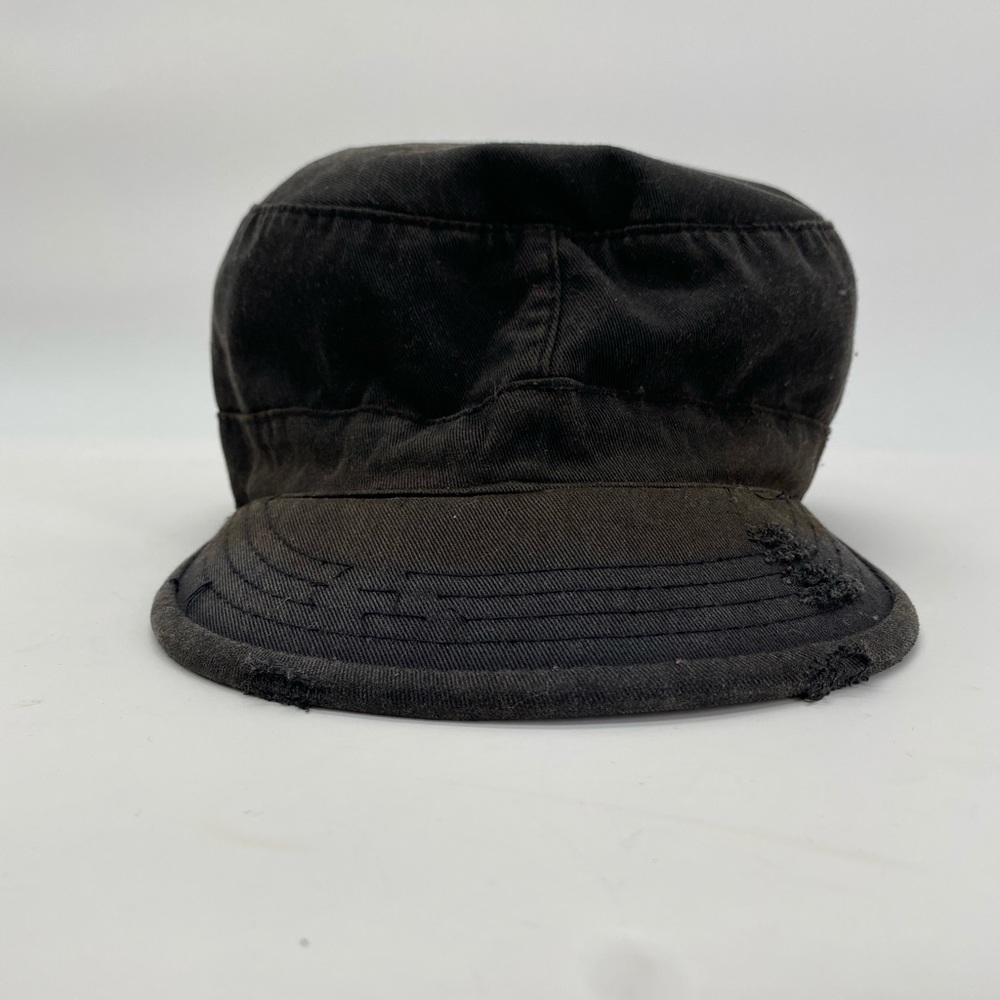 Distressed Military Hat w/ Red Details